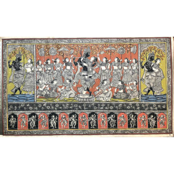 Rasa Lila of Krishna with Radha and the Gopis