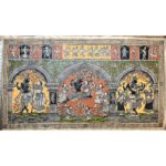 Radha Krishna on Swing Pattachitra Painting