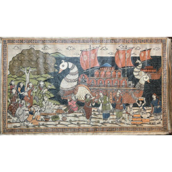 Hansa Vahan Nauka Vihar Pattachitra Painting